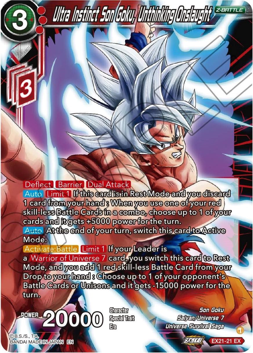 Ultra Instinct Son Goku, Unthinking Onslaught (EX21-21) [5th Anniversary Set] | Sanctuary Gaming