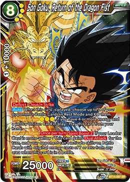 Son Goku, Return of the Dragon Fist (BT14-097) [Cross Spirits] | Sanctuary Gaming