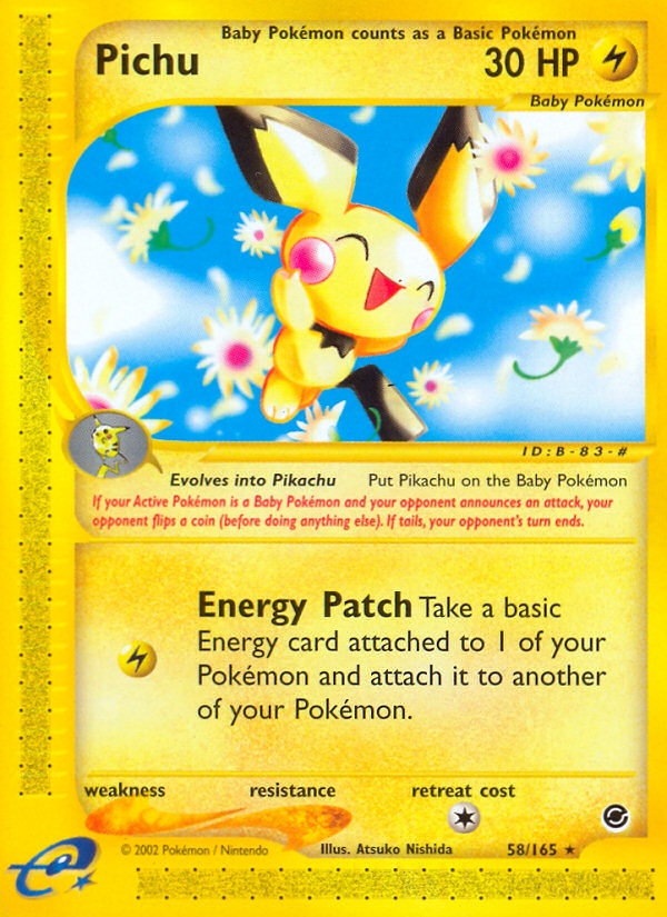 Pichu (58/165) [Expedition: Base Set] | Sanctuary Gaming