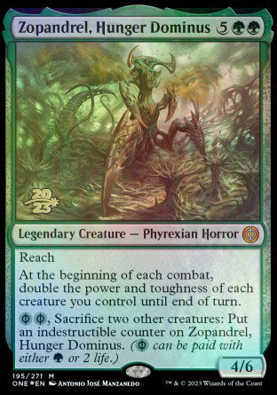 Zopandrel, Hunger Dominus [Phyrexia: All Will Be One Prerelease Promos] | Sanctuary Gaming