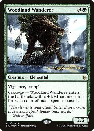 Woodland Wanderer [Battle for Zendikar Promos] | Sanctuary Gaming