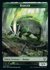 Soldier // Badger Double-sided Token [Dominaria United Tokens] | Sanctuary Gaming