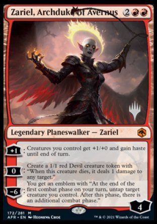 Zariel, Archduke of Avernus (Promo Pack) [Dungeons & Dragons: Adventures in the Forgotten Realms Promos] | Sanctuary Gaming