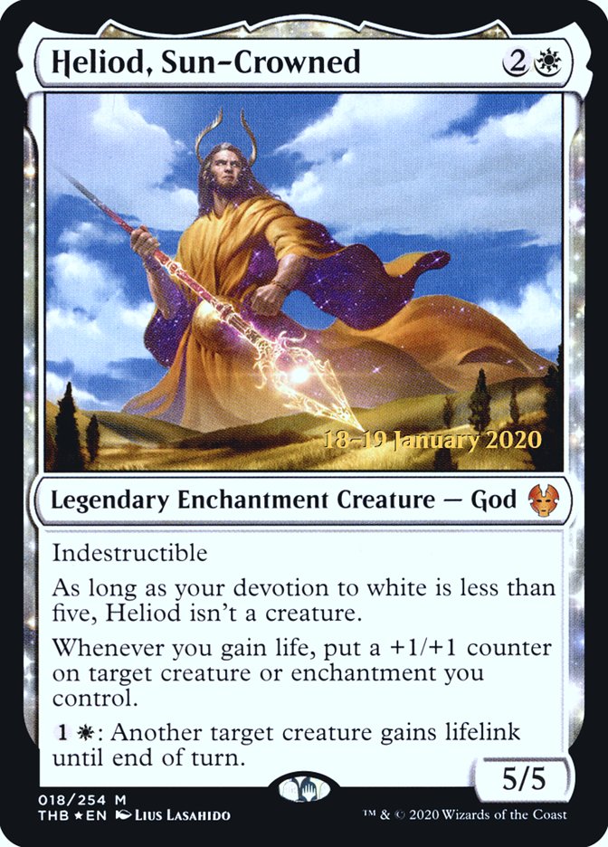 Heliod, Sun-Crowned [Theros Beyond Death Prerelease Promos] | Sanctuary Gaming