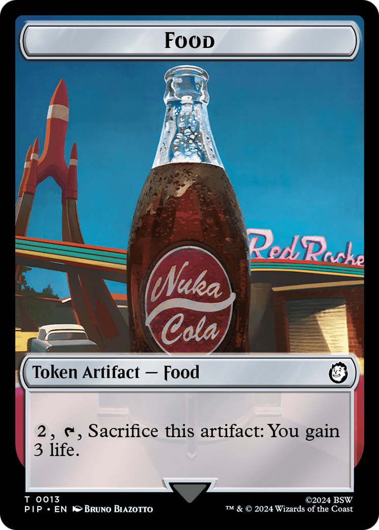 Food (0013) // Wasteland Survival Guide Double-Sided Token [Fallout Tokens] | Sanctuary Gaming