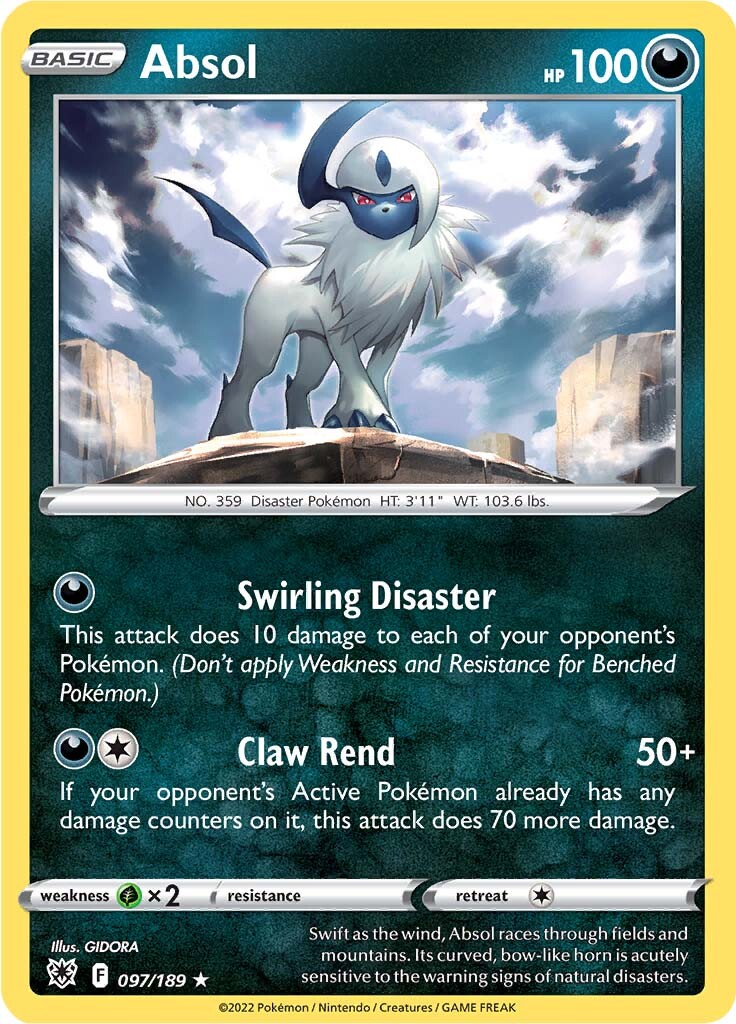 Absol (097/189) (Theme Deck Exclusive) [Sword & Shield: Astral Radiance] | Sanctuary Gaming