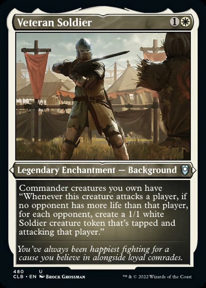 Veteran Soldier (Foil Etched) [Commander Legends: Battle for Baldur's Gate] | Sanctuary Gaming