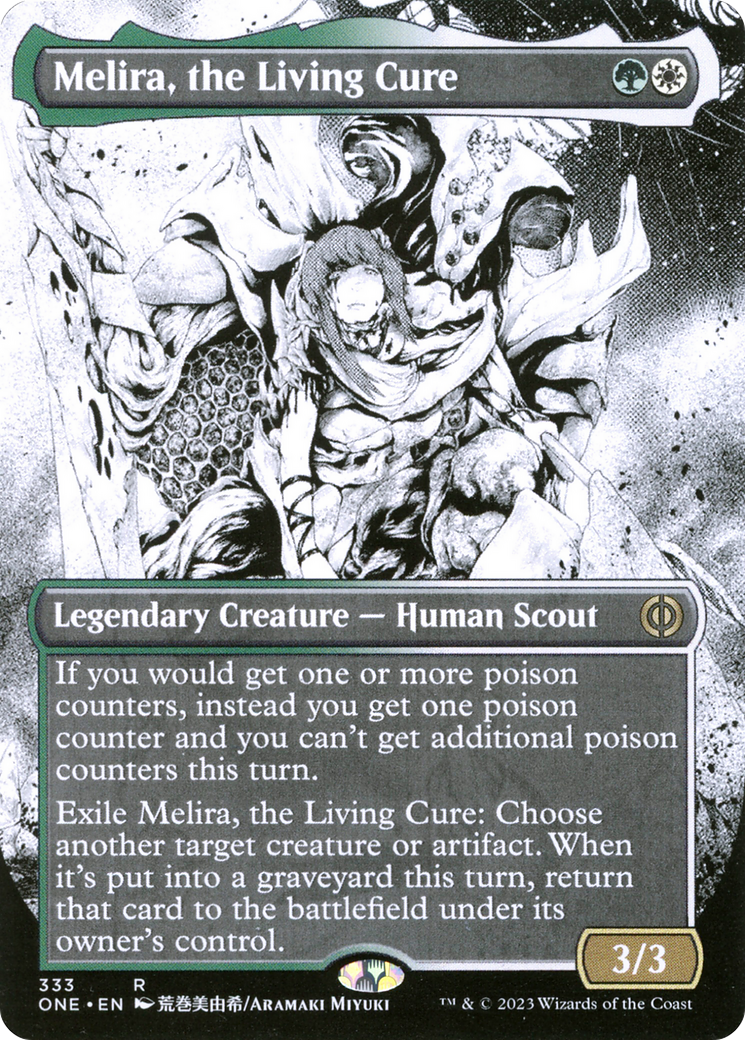 Melira, the Living Cure (Borderless Manga) [Phyrexia: All Will Be One] | Sanctuary Gaming