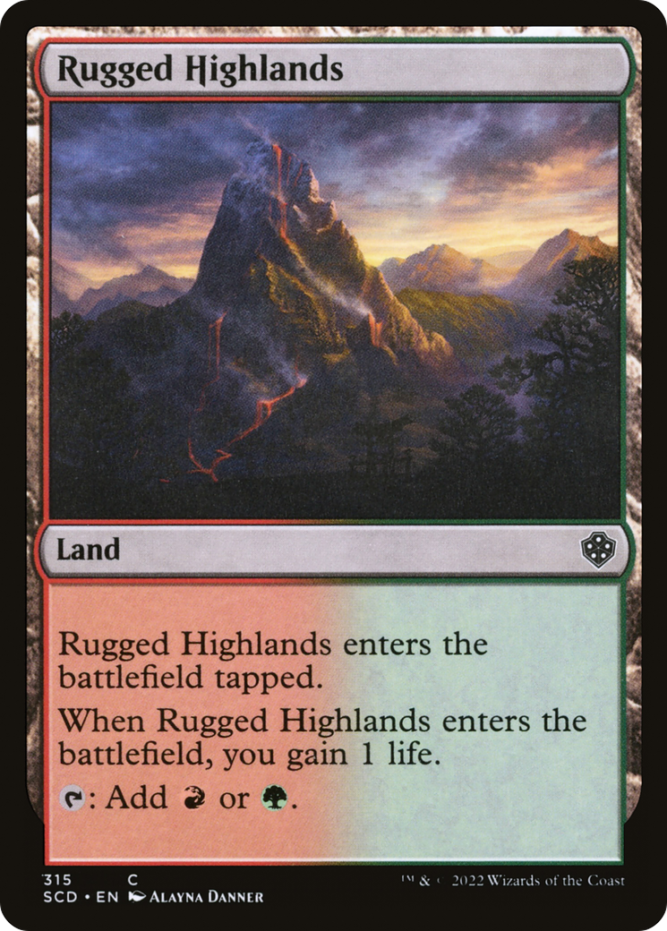 Rugged Highlands [Starter Commander Decks] | Sanctuary Gaming