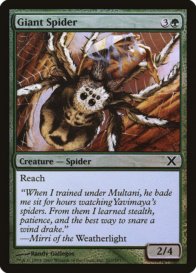 Giant Spider (Premium Foil) [Tenth Edition] | Sanctuary Gaming