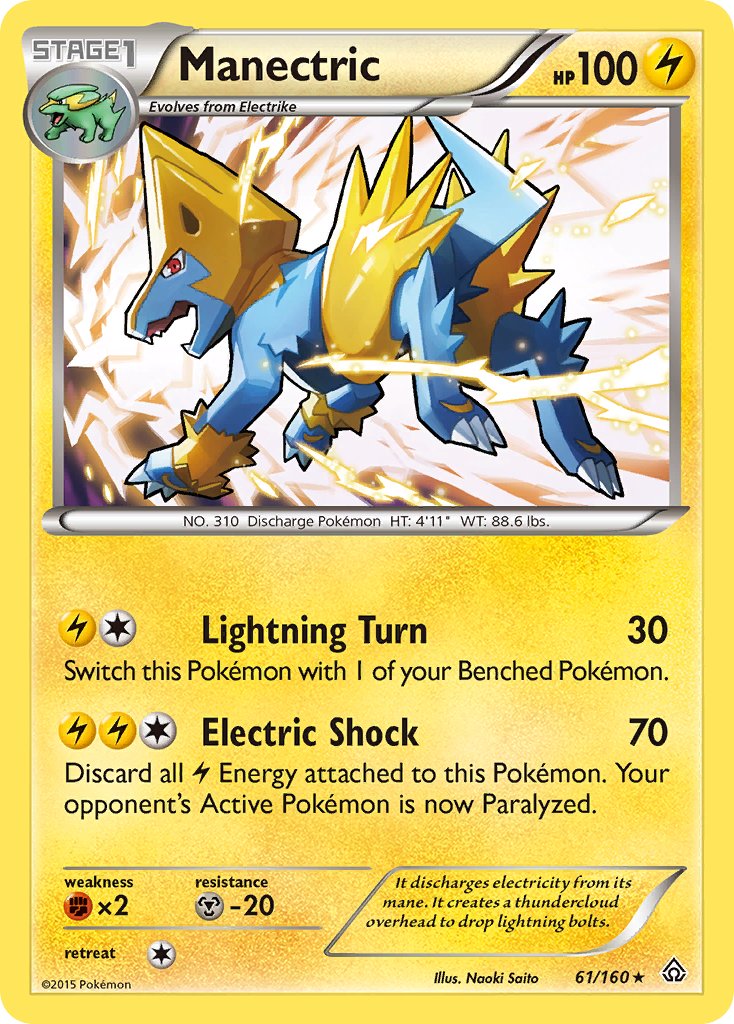 Manectric (61/160) (Theme Deck Exclusive) [XY: Primal Clash] | Sanctuary Gaming