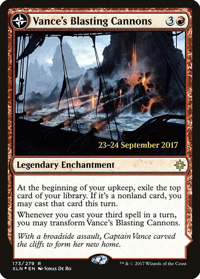 Vance's Blasting Cannons // Spitfire Bastion  [Ixalan Prerelease Promos] | Sanctuary Gaming