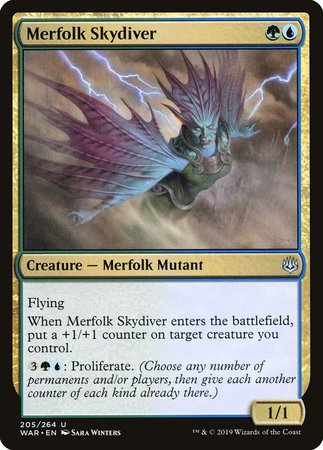 Merfolk Skydiver [War of the Spark] | Sanctuary Gaming