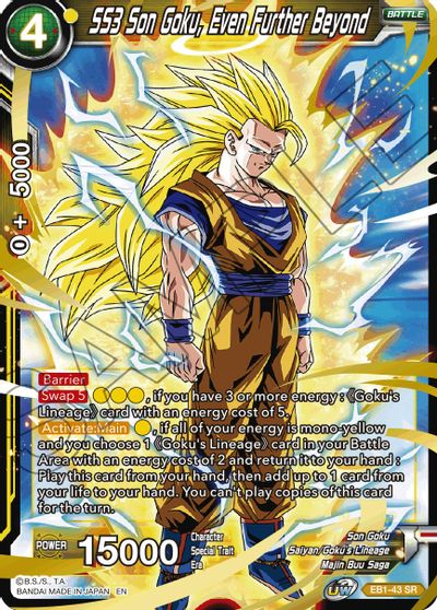 SS3 Son Goku, Even Further Beyond (EB1-043) [Battle Evolution Booster] | Sanctuary Gaming