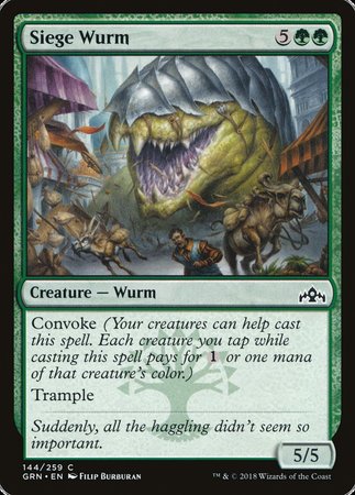 Siege Wurm [Guilds of Ravnica] | Sanctuary Gaming