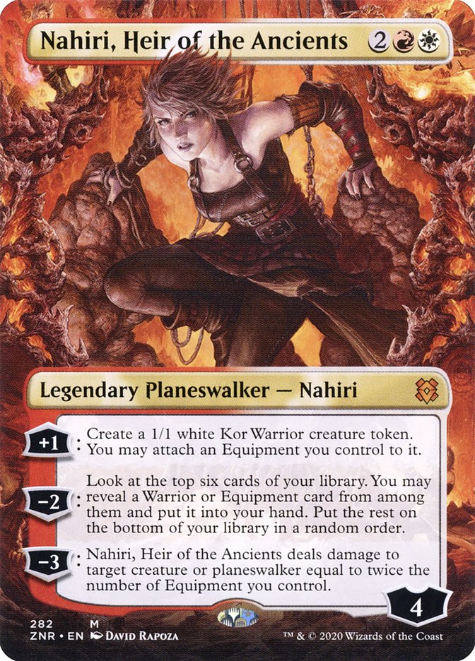 Nahiri, Heir of the Ancients (Borderless) [Zendikar Rising] | Sanctuary Gaming