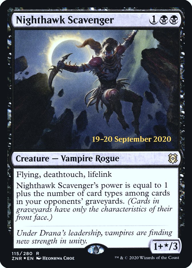 Nighthawk Scavenger  [Zendikar Rising Prerelease Promos] | Sanctuary Gaming