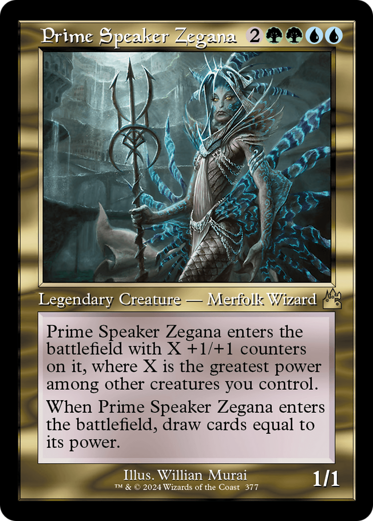 Prime Speaker Zegana (Retro Frame) [Ravnica Remastered] | Sanctuary Gaming