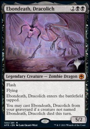 Ebondeath, Dracolich (Promo Pack) [Dungeons & Dragons: Adventures in the Forgotten Realms Promos] | Sanctuary Gaming
