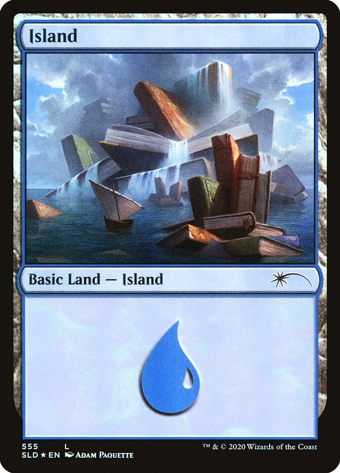 Island (Well Read) (555) [Secret Lair Drop Promos] | Sanctuary Gaming