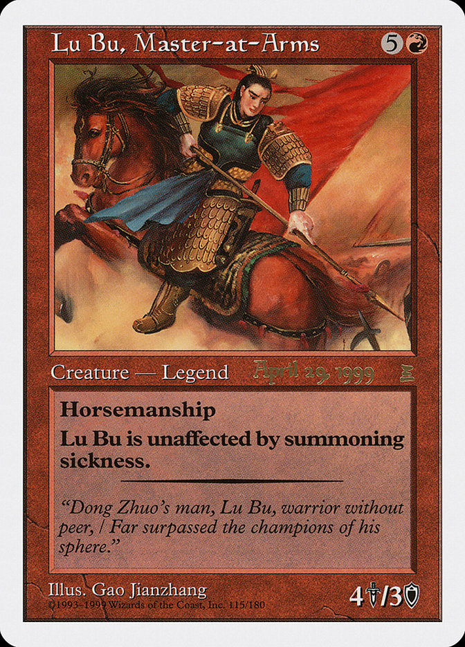 Lu Bu, Master-at-Arms (April 29, 1999) [Portal Three Kingdoms Promos] | Sanctuary Gaming