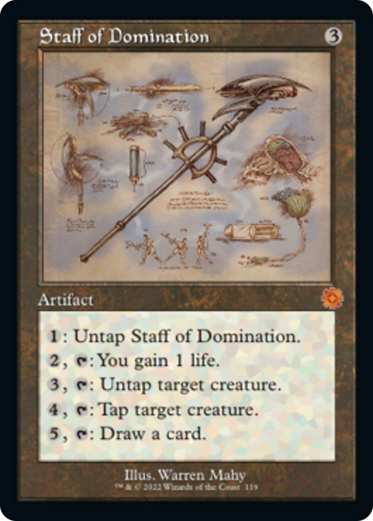 Staff of Domination (Retro Schematic) [The Brothers' War Retro Artifacts] | Sanctuary Gaming