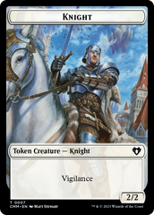 Eldrazi // Knight Double-Sided Token [Commander Masters Tokens] | Sanctuary Gaming