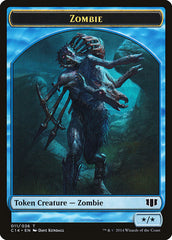 Fish // Zombie (011/036) Double-sided Token [Commander 2014 Tokens] | Sanctuary Gaming