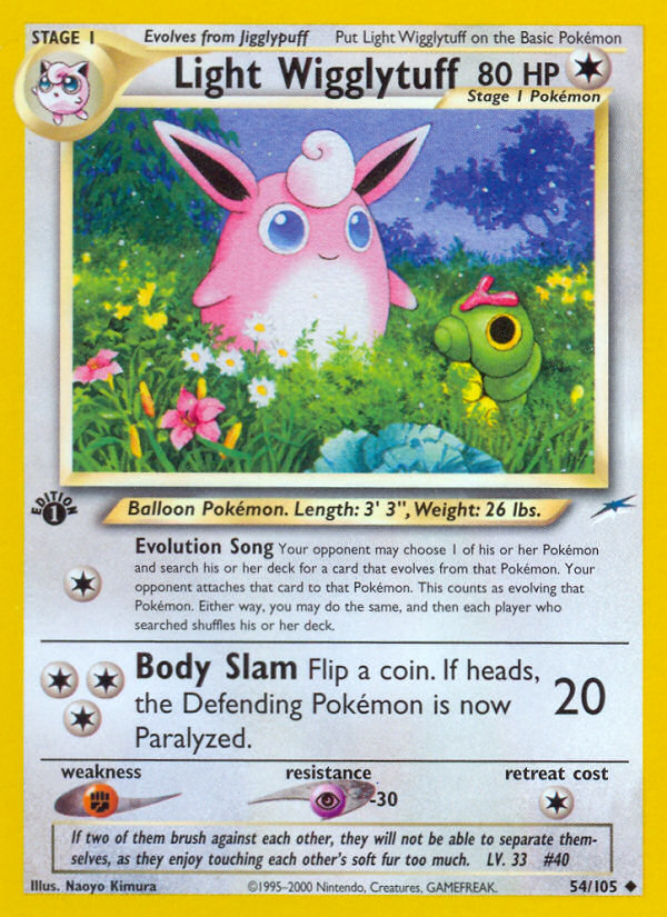 Light Wigglytuff (54/105) [Neo Destiny 1st Edition] | Sanctuary Gaming