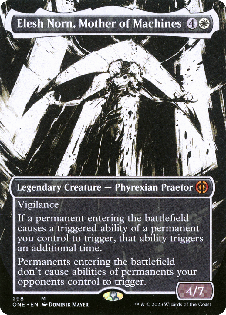 Elesh Norn, Mother of Machines (Borderless Ichor) [Phyrexia: All Will Be One] | Sanctuary Gaming