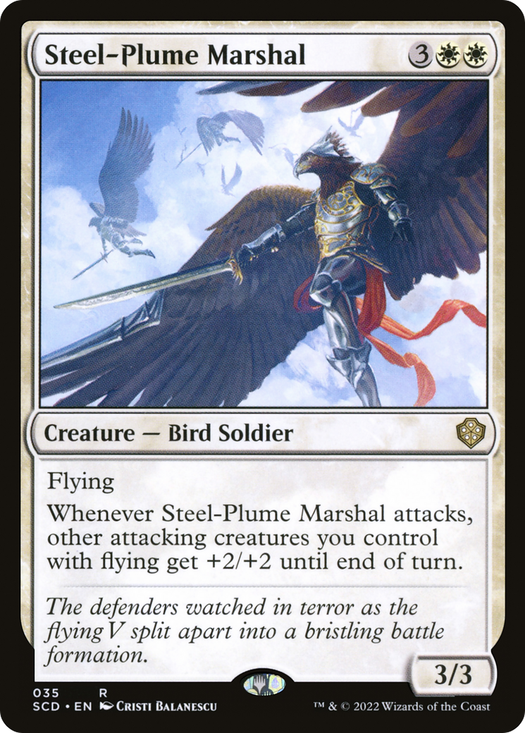 Steel-Plume Marshal [Starter Commander Decks] | Sanctuary Gaming