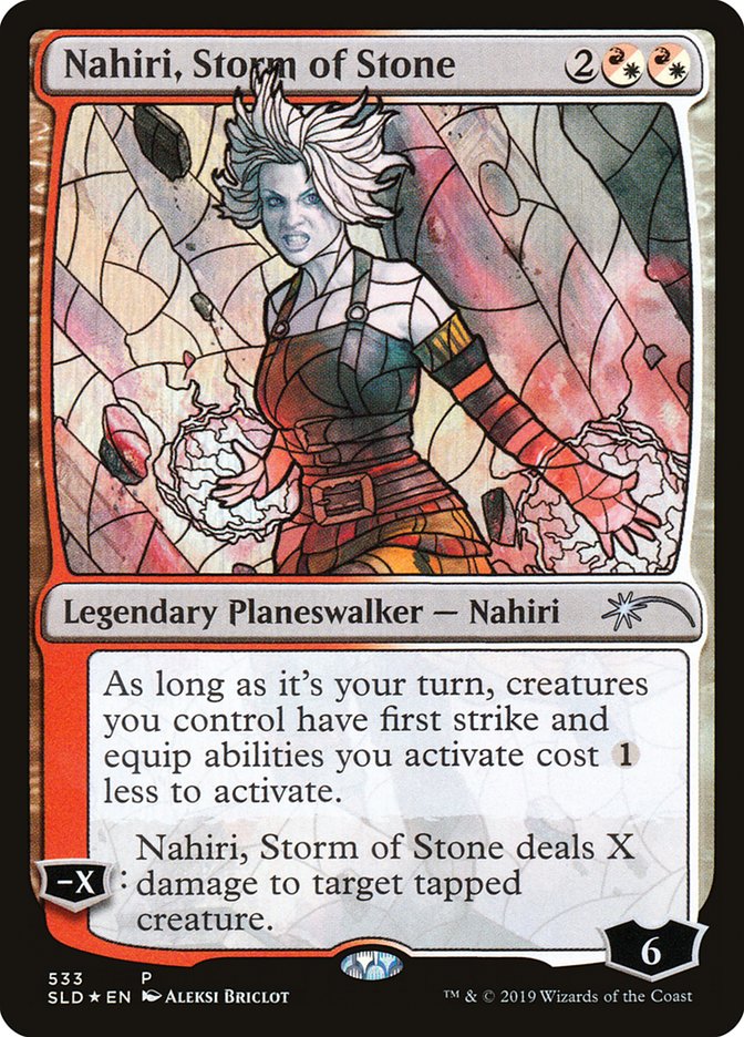 Nahiri, Storm of Stone (Stained Glass) [Secret Lair Drop Promos] | Sanctuary Gaming