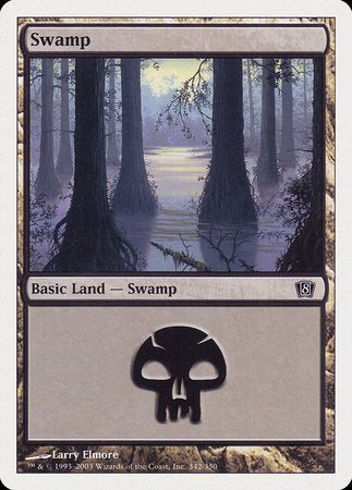 Swamp (342) [Eighth Edition] | Sanctuary Gaming
