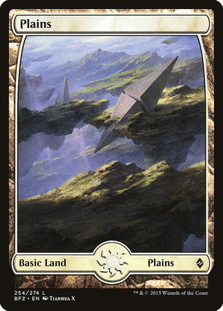 Plains (254) - Full Art [Battle for Zendikar] | Sanctuary Gaming