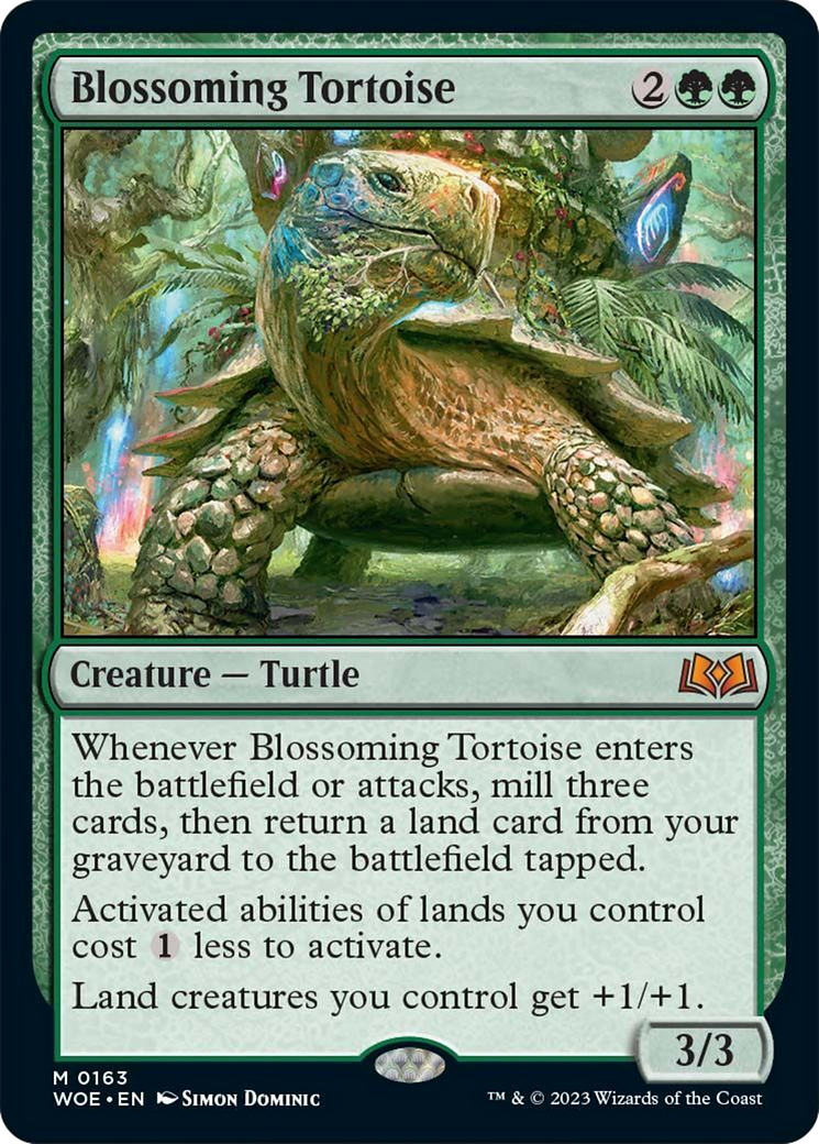 Blossoming Tortoise [Wilds of Eldraine] | Sanctuary Gaming