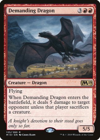 Demanding Dragon [Core Set 2019] | Sanctuary Gaming