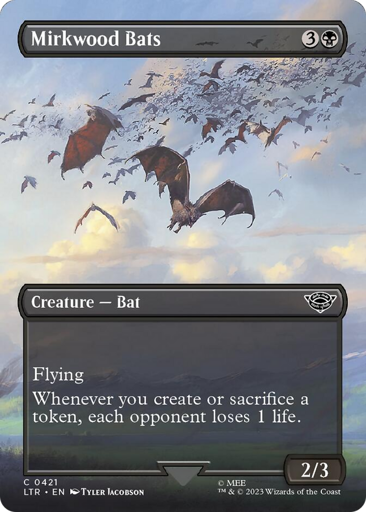 Mirkwood Bats (Borderless Alternate Art) [The Lord of the Rings: Tales of Middle-Earth] | Sanctuary Gaming