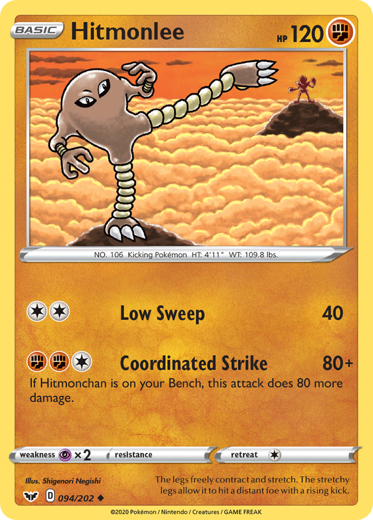 Hitmonlee (094/202) [Sword & Shield: Base Set] | Sanctuary Gaming