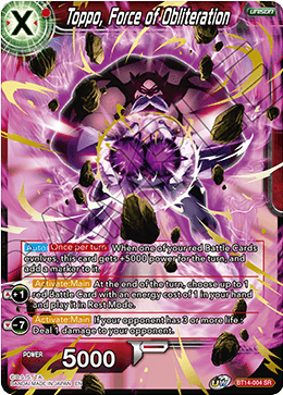 Toppo, Force of Obliteration (BT14-004) [Cross Spirits] | Sanctuary Gaming