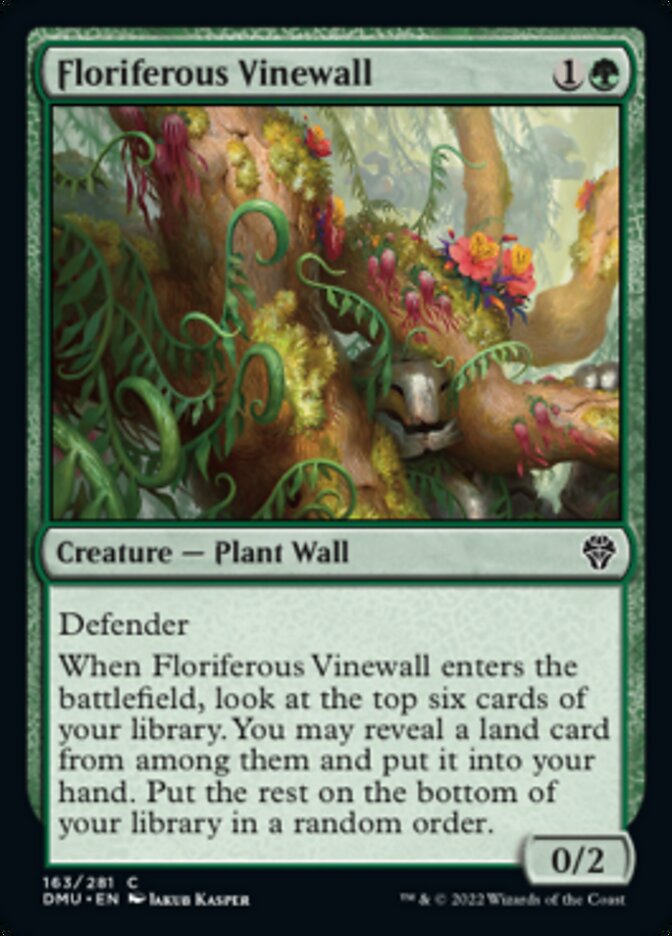 Floriferous Vinewall [Dominaria United] | Sanctuary Gaming