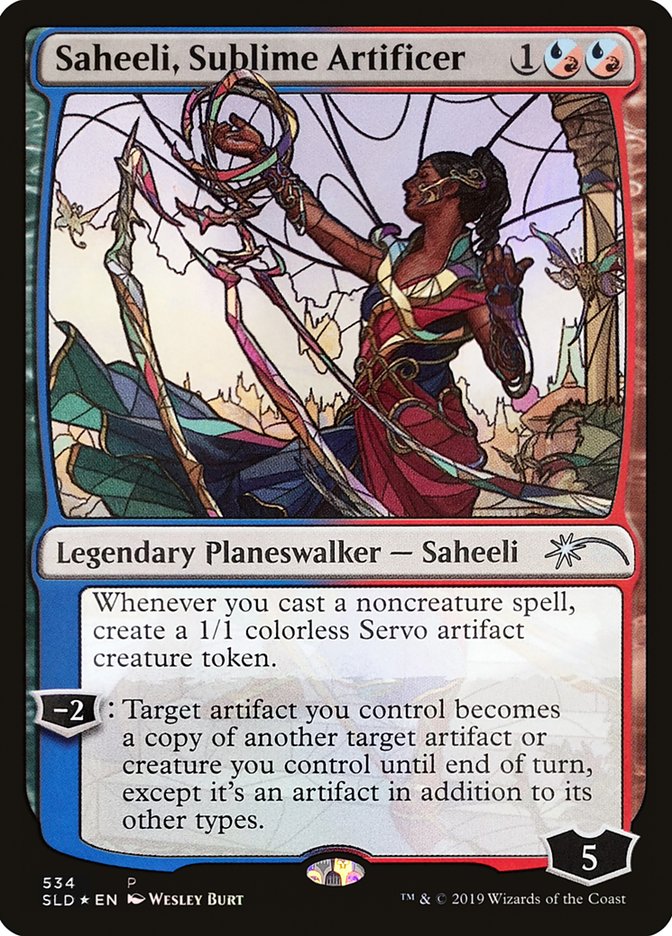 Saheeli, Sublime Artificer (Stained Glass) [Secret Lair Drop Promos] | Sanctuary Gaming