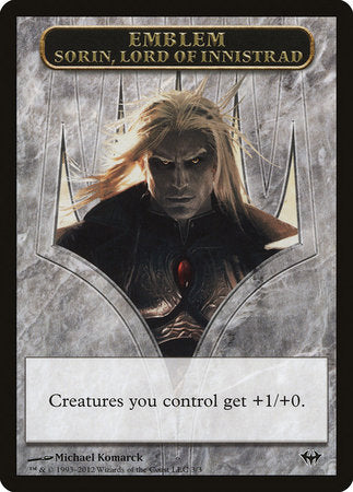Emblem - Sorin, Lord of Innistrad [Dark Ascension Tokens] | Sanctuary Gaming
