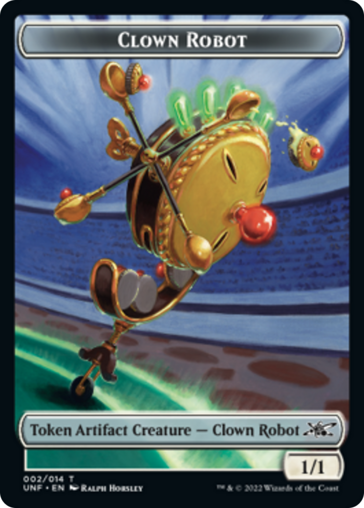 Clown Robot (002) // Balloon Double-sided Token [Unfinity Tokens] | Sanctuary Gaming