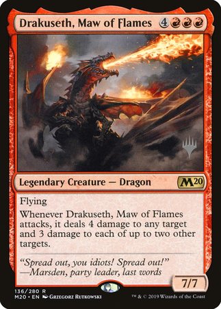 Drakuseth, Maw of Flames [Core Set 2020 Promos] | Sanctuary Gaming