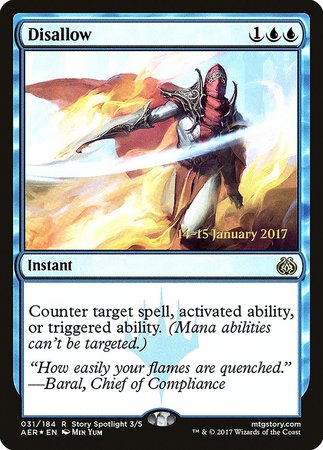 Disallow [Aether Revolt Promos] | Sanctuary Gaming