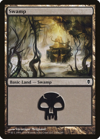 Swamp (240a) [Zendikar] | Sanctuary Gaming