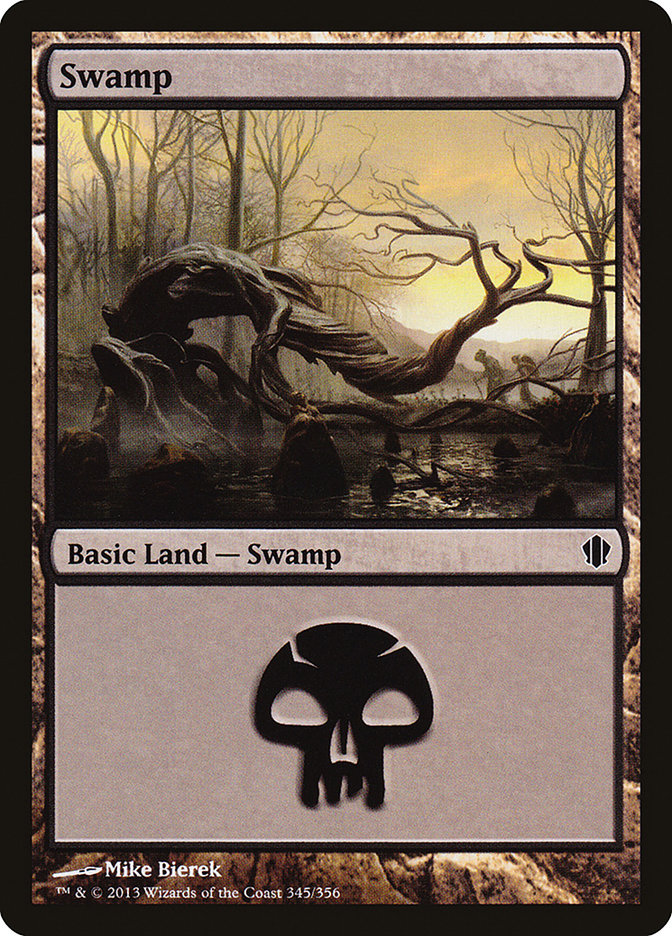 Swamp (345) [Commander 2013] | Sanctuary Gaming