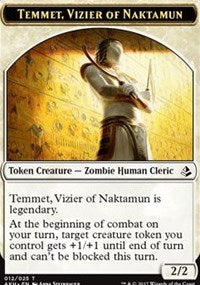 Temmet, Vizier of Naktamun // Zombie Token [Amonkhet Tokens] | Sanctuary Gaming