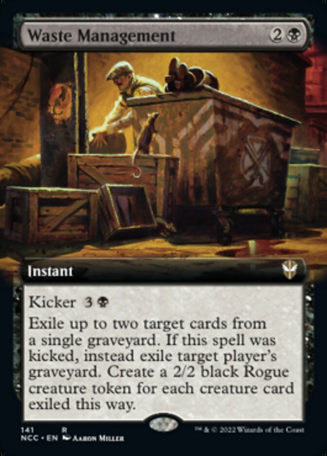 Waste Management (Extended Art) [Streets of New Capenna Commander] | Sanctuary Gaming