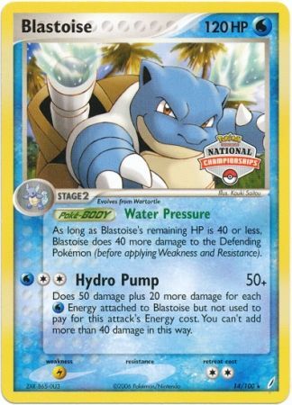 Blastoise (14/100) (National Championship Promo) [EX: Crystal Guardians] | Sanctuary Gaming